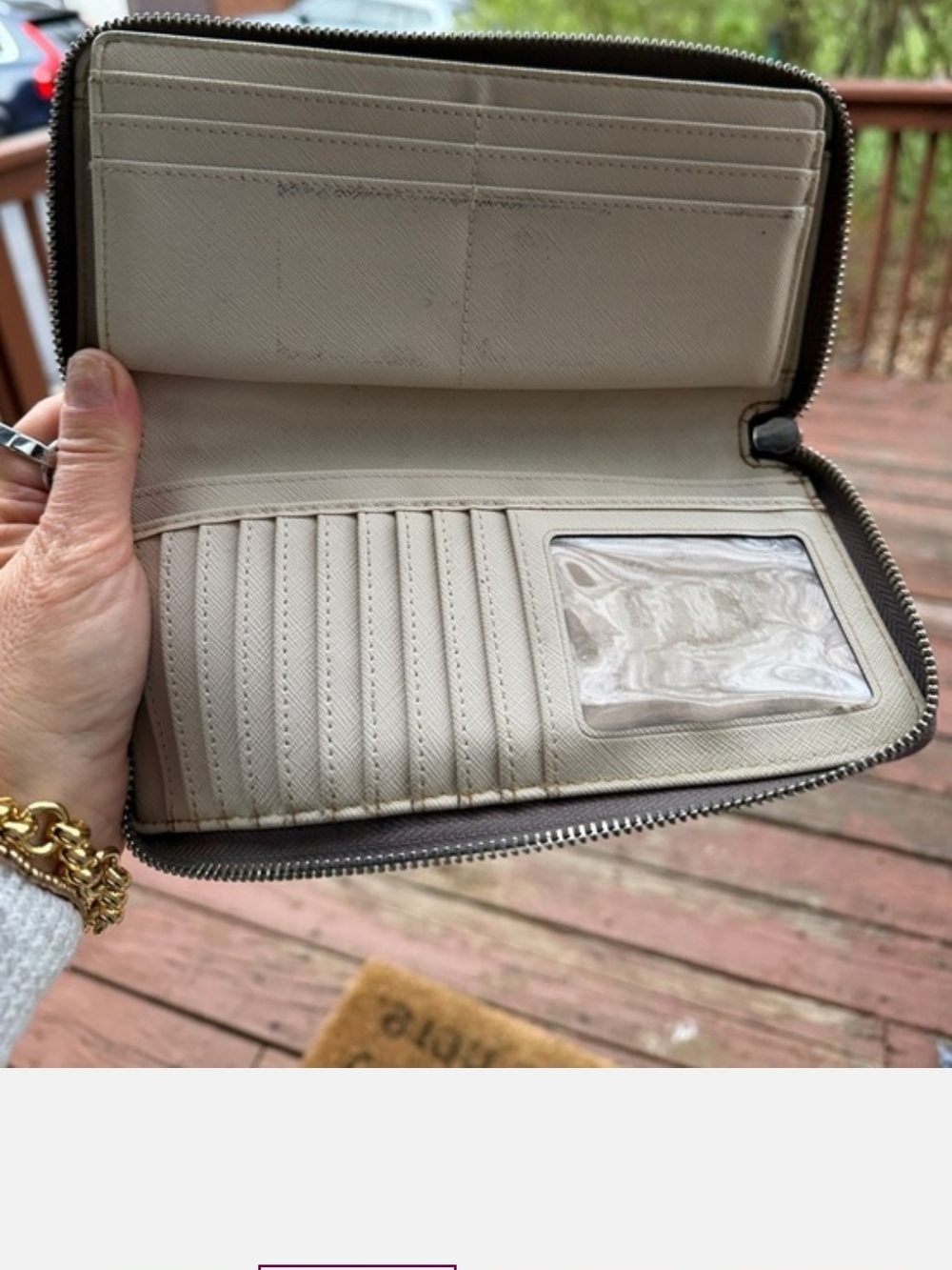 Michael Kors Jet Set Python-Embossed Leather Travel Continental Wallet EUC - Picture 9 of 15